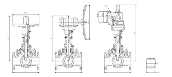軌道球(qiu)閥結構尺(chǐ)寸圖 軌道(dào)球閥結構(gòu)尺寸圖
