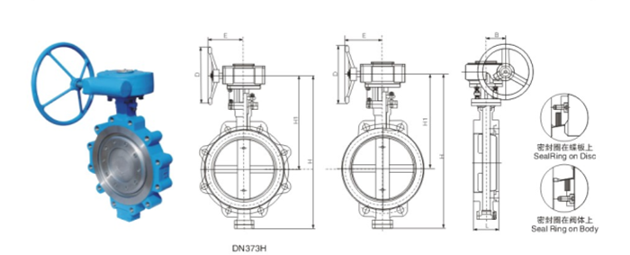 美标(biāo)三偏心凸耳(ěr)對夾蝶閥産(chan)品結構圖 美(měi)标三偏心凸(tū)耳對夾蝶閥(fá)産品結構圖(tu)