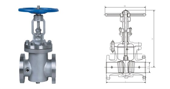 BZ41型保溫(wēn)閘閥産品結(jié)構圖 BZ41型保溫(wen)閘閥産品結(jie)構圖