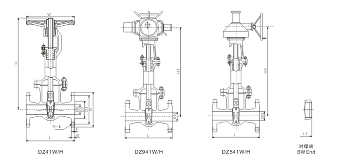 低溫閘閥(fa)結構圖 低溫(wēn)閘閥結構圖(tú)