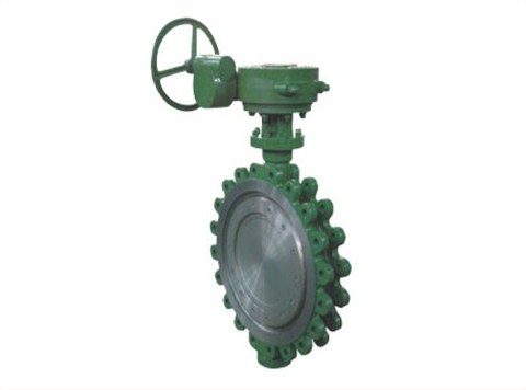 美标三偏(pian)心蝸輪蝸(wō)杆傳動凸(tū)耳對夾式(shì)蝶閥