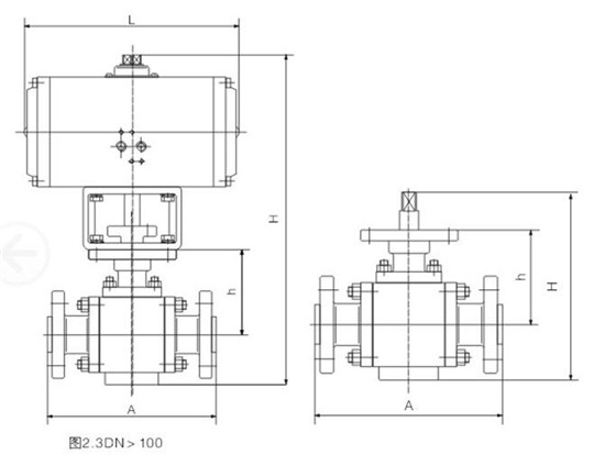 固(gu)定式金屬(shǔ)密封高壓(yā)球閥結構(gòu)圖