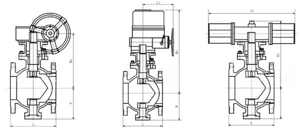 V型球閥(fa)結構圖 V型(xing)球閥結構(gou)圖