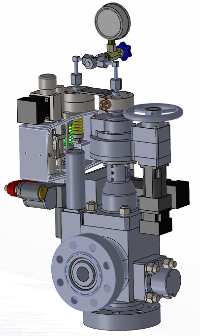 氣(qì)井遠程(chéng)控壓急(jí)斷裝置(zhi)三維圖(tu)示 氣井(jǐng)遠程控(kòng)壓急斷(duàn)裝置三(sān)維圖示(shi)