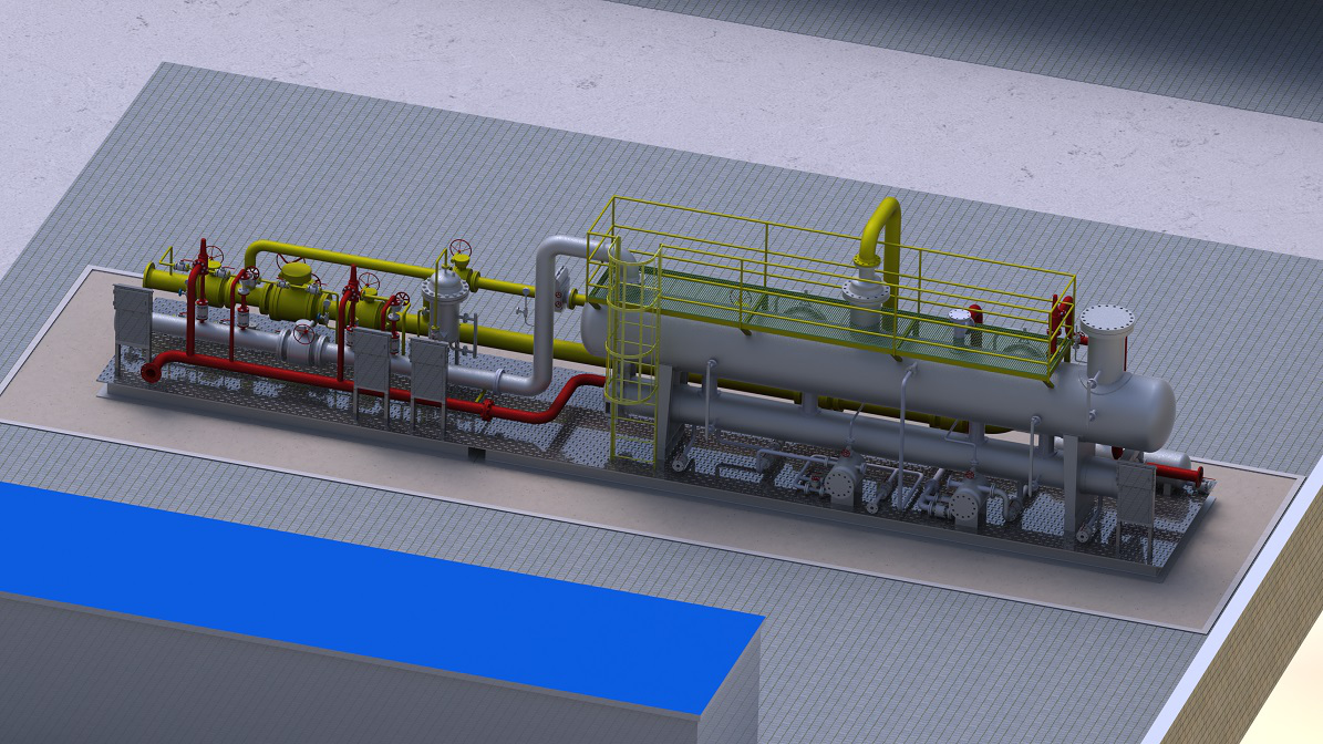 數字化集(jí)氣撬模型
