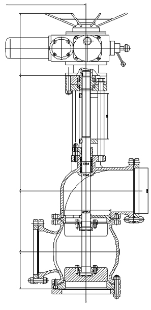 三通(tōng)料漿閥結(jié)構圖