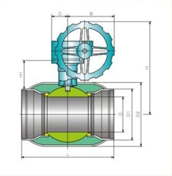 供(gong)熱全焊(hàn)接球閥(fá)1-産品結(jie)構圖 供(gong)熱全焊(han)接球閥(fa)1-産品結(jie)構圖